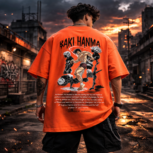 Baki Graphic Oversized T-Shirt
